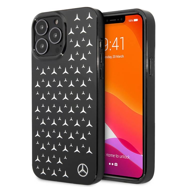 CG MOBILE Mercedes Benz PC/TPU Case with Electroplated Stars Pattern Compatible for iPhone 13 Pro Max (6.7") Anti-Scratch, Easy Access to All Ports, Drop Protection
