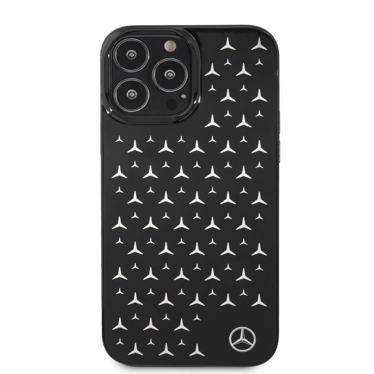 CG MOBILE Mercedes Benz PC/TPU Case with Electroplated Stars Pattern Compatible for iPhone 13 Pro Max (6.7") Anti-Scratch, Easy Access to All Ports, Drop Protection & Shock Absorption Back Cover Suitable with Wireless Charging Officially Licensed