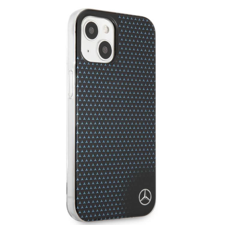 CG MOBILE Mercedes Benz 0PC/TPU Case with Black Stars Pattern Compatible for iPhone 13 (6.1") Anti-Scratch, Easy Access to All Ports, Drop Protection & Shock Absorption