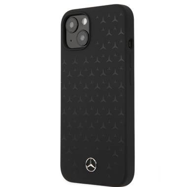 CG MOBILE Mercedes Benz Liquid Silicone Case With Stars Pattern Compatible for iPhone 13 (6.1") Anti-Scratch, Easy Access to All Ports, Drop Protection