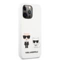 CG MOBILE Karl Lagerfeld Liquid Silicone Case Karl & Choupette Compatible for iPhone 13 Pro Max (6.7") Anti-Scratch, Easy Access to All Ports, Drop Protection & Shock Absorption