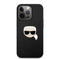 CG MOBILE Karl Lagerfeld PU Leather Case Karl Head Metal Logo Compatible for iPhone 13 Pro (6.1") Anti-Scratch, Easy Access to All Ports, Drop Protection & Shock Absorption