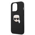 CG MOBILE Karl Lagerfeld PU Leather Case Karl Head Metal Logo Compatible for iPhone 13 Pro Max (6.7") Anti-Scratch, Easy Access to All Ports, Drop Protection & Shock Absorption Back Cover Suitable with Wireless Charging Officially Licensed