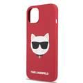  CG MOBILE Karl Lagerfeld Liquid Silicone Case Choupette Head Compatible for iPhone 13 (6.1") Easy Access to All Ports, Anti-Scratch, Shock Absorption
