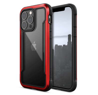 X-Doria Raptic Shield Pro Case with Sleek Design Compatible for iPhone 13 (6.1") Durable Aluminum Frame, Easy Access to All Ports, 10ft Drop Tested, Shock Absorbing