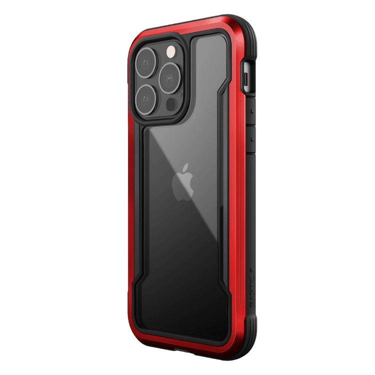 X-Doria Raptic Shield Pro Case with Sleek Design Compatible for iPhone 13 (6.1") Durable Aluminum Frame, Easy Access to All Ports, 10ft Drop Tested, Shock Absorbing