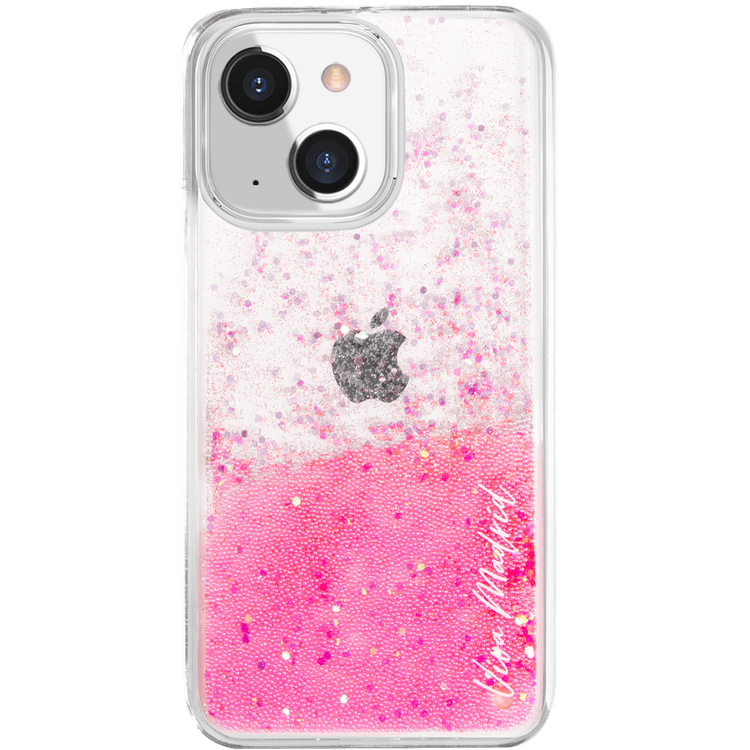 Viva Madrid Glamor Hybrid TPU/PC Case with Glitter Crystals & Beads Compatible for iPhone 13 (6.1") Scratch Resistant, 360º Full Protection, Easy Access to All Ports