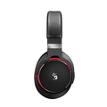 Bloody M550 Dynamic Hifi Gaming Headphones with Hybrid Diaphragm, In-Line Mic & Detachable Cable, Foldable Design, Tangle-Free Cube Braided Cable - Black / Red