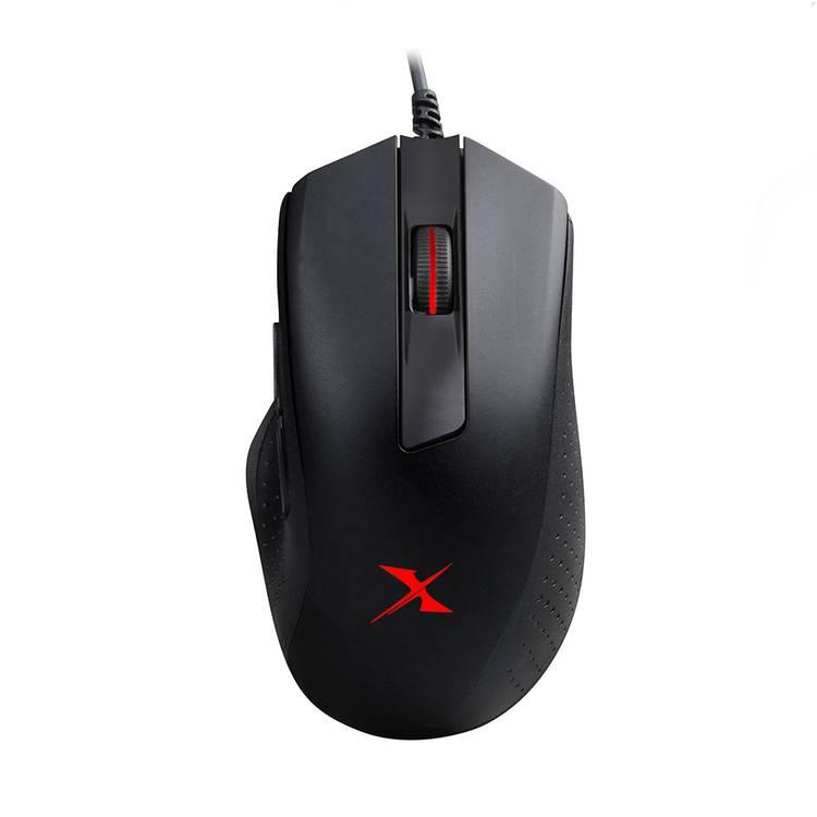 Bloody X5 Pro for RGB Esports Gaming Mouse with 3389 16K Optical Sensor, Anti-Slip Grip Handling, Wired Gaming Mouse with 4 Customizable Sensor Sensitivity - Black