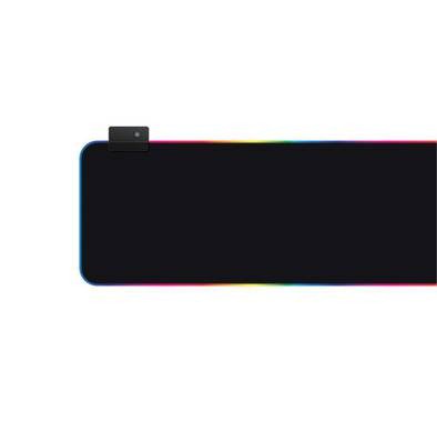 بورودو لوحة ماوس للألعاب RGB XL مع 14 تأثيرًا خفيفًا ، قاعدة مطاطية مضادة للانزلاق ، كابل مضفر 1.8 متر ، تحكم بزر واحد ، لوحة ماوس سطح مقاومة للماء (80 × 30 × 0.4 سم) - أسود