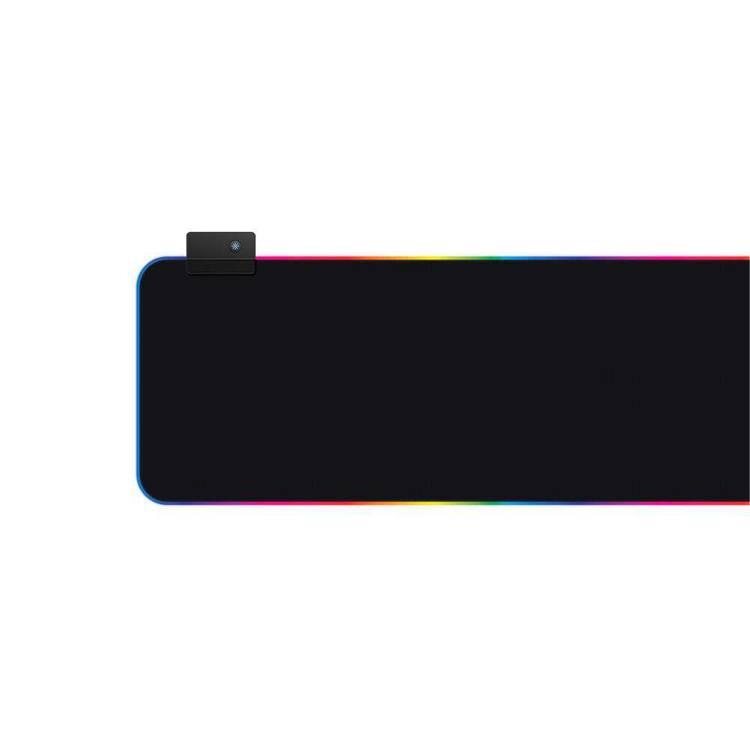 بورودو لوحة ماوس للألعاب RGB XL مع 14 تأثيرًا خفيفًا ، قاعدة مطاطية مضادة للانزلاق ، كابل مضفر 1.8 متر ، تحكم بزر واحد ، لوحة ماوس سطح مقاومة للماء (80 × 30 × 0.4 سم) - أسود