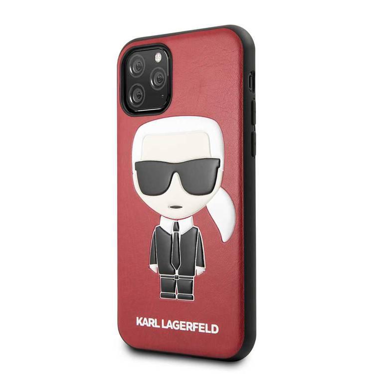CG MOBILE Karl Lagerfeld Fullbody Ikonik PC/TPU Case Compatible for iPhone 11 Pro (5.8") Shock Absorbent & Scratch Resistant, Easy Access to All Ports (Cameras, Buttons and Speakers) Drop Protection Back Cover Officially Licensed