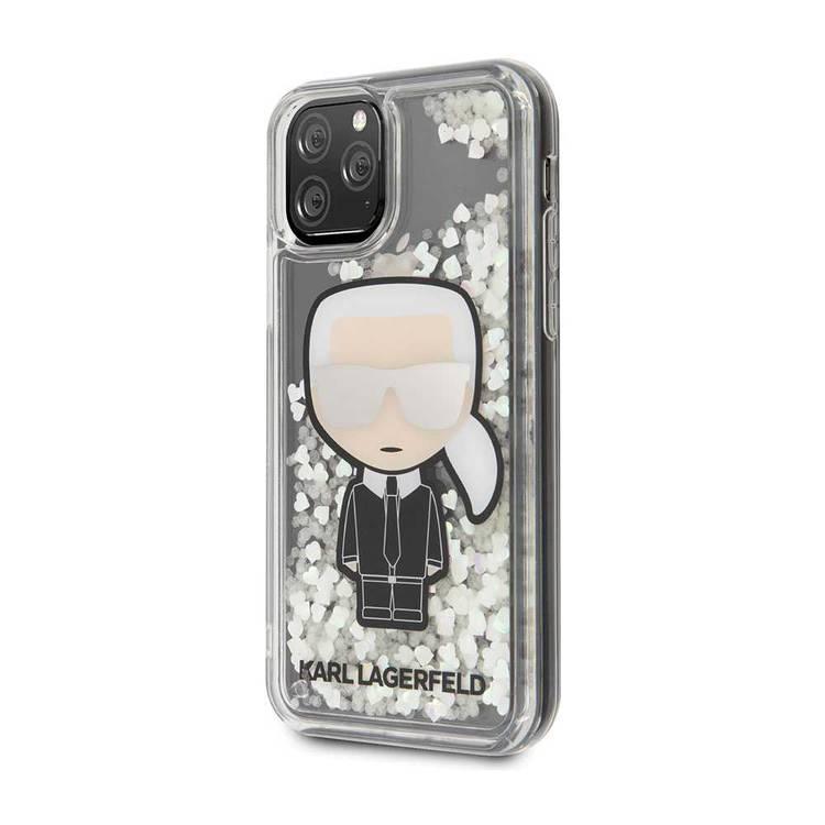 CG MOBILE Karl Lagerfeld Ikonik Mirror Glass Case Compatible For iPhone 11 Pro Max (6.5") Shock Absorbent & Scratch Resistant, Easy Access to All Ports (Cameras, Buttons
