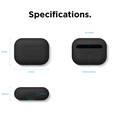 Elago Premier Pack # 1 Compatible for AirPods Pro ( Case / Dust Guard ) Anti-Scratch, Special Dust Sticker Protection  Suitable with Wireless Charging - Black