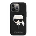 CG MOBILE Karl Lagerfeld PU Saffiano Case with Embossed Karl`s Head Compatible for iPhone 13 Pro Max (6.7") Easy Access to All Ports, Scratch Resistant, Drop Protection Back Cover Suitable with Wireless Charging Officially Licensed