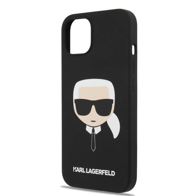 CG MOBILE Karl Lagerfeld Liquid Silicone Case Karl`s Head Compatible for iPhone 13 Pro Max (6.7") Shock & Scratch Resistant, Easy Access to All Ports, Drop Protection Back Cover Suitable with Wireless Charging Officially Licensed
