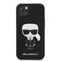 CG MOBILE Karl Lagerfeld PU Saffiano Case with Ikonik Patch & Metal Logo Compatible for iPhone 13 Pro Max (6.7") Shock & Scratch Resistant, Easy Access to All Ports, Drop