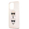 CG MOBILE Karl Lagerfeld TPU Full Glitter Case with Embossed Karl & Choupette Head Compatible for iPhone 13 Pro  (6.1") Scratch Resistant, Easy Access to All Ports, Drop