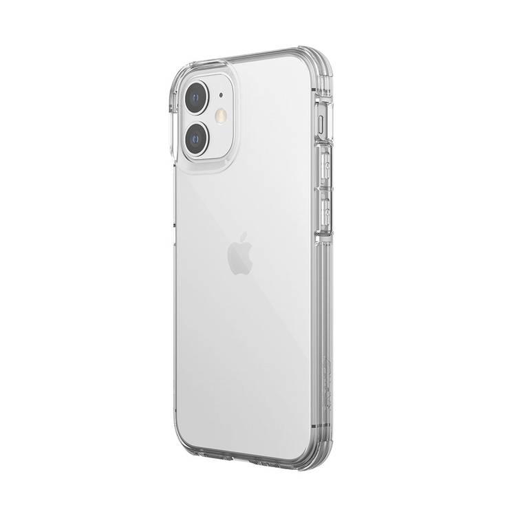 X-Doria Raptic Clear Case with Sleek Design for iPhone 12 Mini (5.4") 6ft Drop Tested, Shock Absorbing Rubber Protection Back Cover Suitable with Wireless Charging Clear