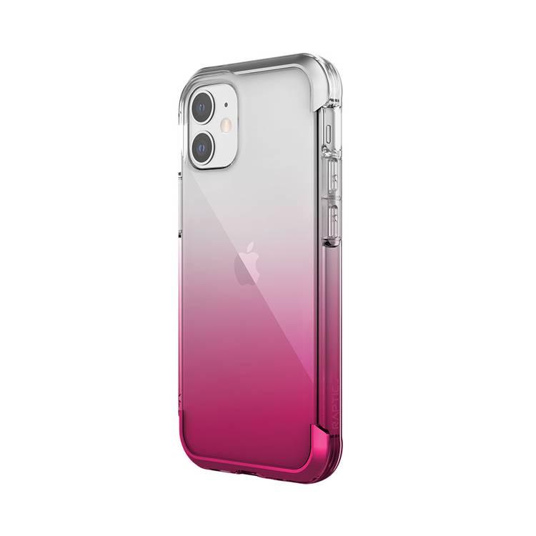 X-Doria Raptic Air Case with Sleek Design Compatible for iPhone 12 Mini (5.4") Anti-Scratch, Easy Access to All Ports, 13ft Drop Tested, Shock Absorbing Protection Back Cover Suitable with Wireless Charging - Red Gradient
