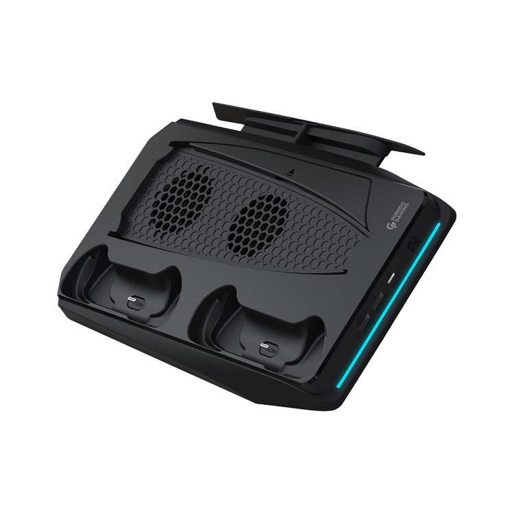 Porodo Gaming Multi-Function PS5 Cooling and Charging Hub - Black