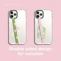 Elago Phone Strap for Smartphones,Stays Securely Attached,Avoids Drops,Double Sided Design for Variation,More Freedom to do more w/ Secure Strap-Green Strap & Strawberry Ice Cream