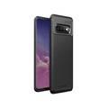 Viva Madrid Vanguard Sleek Back Case Compatible for Samsung Galaxy S10 Plus, Shock Absorbent, Easy Access to All Ports, Anti-Scratch, Drop Protection Back Cover - Carbon Black