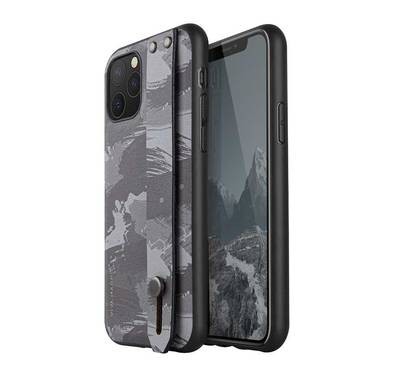 Viva Madrid Correa TPU/PC Back Case with Synthetic Leather + Integrated Video Stand Compatible for iPhone 11 Pro (5.8") Shock Absorbent Protection Cover - Camouflage Gray