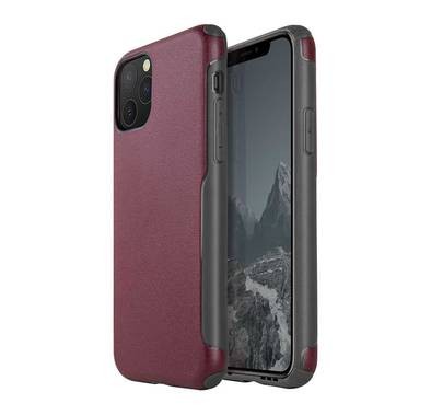 Viva Madrid Vanguard Shield Back Case Compatible for iPhone 11 Pro Max (6.5") Shock Absorbent, Easy Access to All Ports, Anti-Scratch, Drop Protection Back Cover - Sentinel Maroon