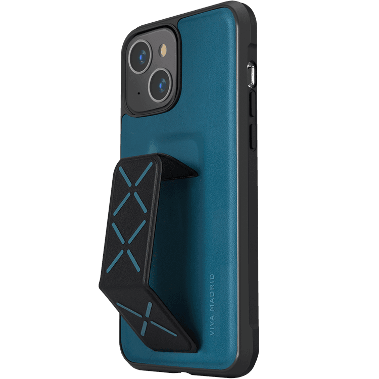 Viva Madrid Synthetic leather Morphix Case with Foldable Multi-functional Handle Grip Stand Compatible for iPhone 13