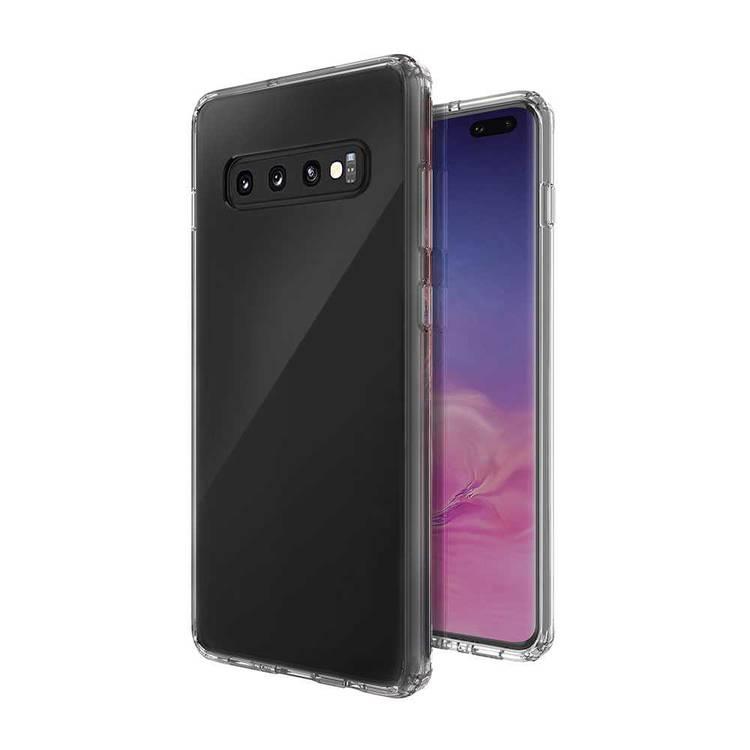Viva Madrid Vanguard Sleek Back Case Compatible for Samsung Galaxy S10 Plus, Shock Absorbent, Easy Access to All Ports, Anti-Scratch, Drop Protection Back Cover - Hybrid Clear