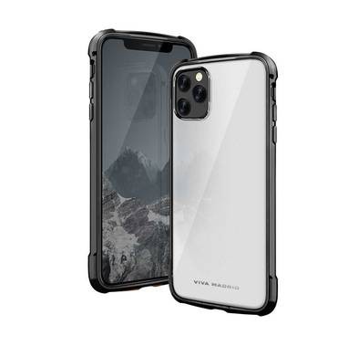 Viva Madrid Vanguard Glazo Case Compatible for iPhone 11 Pro (5.8") Airboost Corner Guard - Drop Shock TPU Bumper with Air Pockets - Anti-Scratch Back Cover - Jet Black