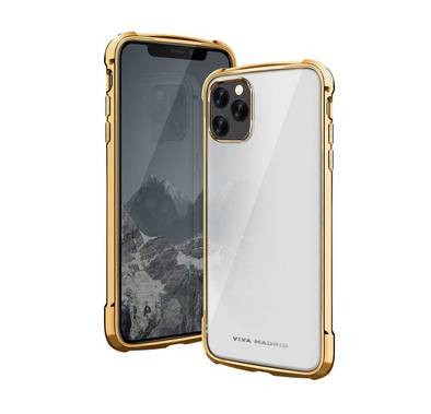 Viva Madrid Vanguard Glazo Case Compatible for iPhone 11 Pro Max (6.5") Airboost Corner Guard - Drop Shock TPU Bumper with Air Pockets - Anti-Scratch Back Cover - Champagne Gold