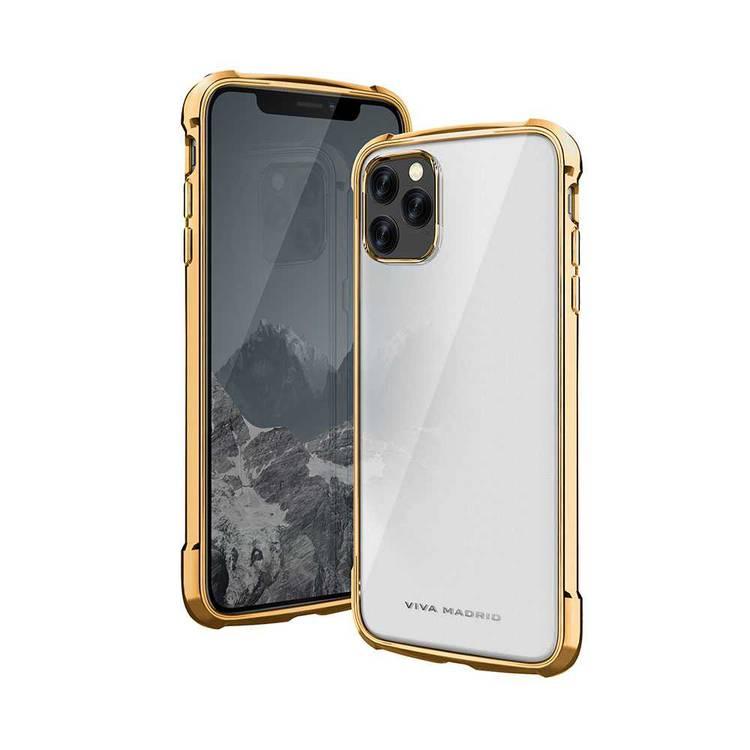 Viva Madrid Vanguard Glazo Case Compatible for iPhone 11 Pro Max (6.5") Airboost Corner Guard - Drop Shock TPU Bumper with Air Pockets - Anti-Scratch Back Cover - Champagne Gold