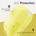 X-Doria Defense Journey TPU Case with Anti-Lost Carabiner & Loop Compatible for AirPods 1/2 - Water & Dust Resistant - 360 Degree Full Protection - Anti-Scratch - Yellow