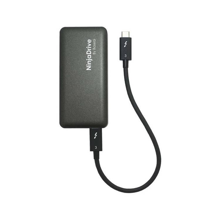 NinjaDrive TB3 Aluminum Portable SSD 1TB - Plug & Play Extreme Speed Hard Drive File Storage - Light & Portable External SSD Compatible for MacBook / iMac / Mac Pro & Windows