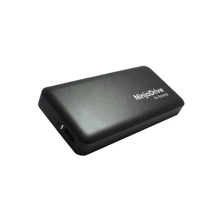 NinjaDrive TB3 Aluminum Portable SSD 2TB - Plug & Play Extreme Speed Hard Drive File Storage - Light & Portable External SSD Compatible for MacBook / iMac / Mac Pro & Windows