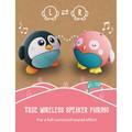 Planet Buddies Cute Little Owl Portable Wireless Bluetooth Speaker w/ Built-in Microphone - Hands-free Calling - 4-Hours Playtime - Multi Speaker Pairing - Unique Design - Pink