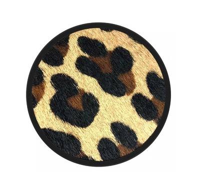 Nuckees Wild Animal Print Stand and Grip with Snug-hug Technology Compatible for Smartphones - Magnetic Mount Friendly Kickstand - 360° Viewing - 4-way Locking Stand - Leopard