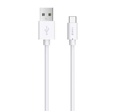 Devia Kintone Cable for Type-C, Fast Charging, High Speed Data Transmission, 1m Length, 5V 1A, Pure Copper Wire & Aluminum Alloy & Thermoplastic elastomers (TPE) - White