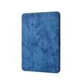 Devia Leather Case with Pencil Slot Compatible for Apple iPad Pro 12.9" ( 2018 ) Elegant & Slim Design 360° Full Protection Case - Three Fold Flip Stand Protective Cover - Blue