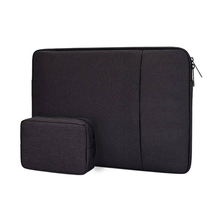 Devia Justyle Business Inner Laptop Bag 15.4" with Pocket Compatible for MacBook Pro 15.4" & 16" - Bump & Shock Absorption -  Slim Portable Waterproof Sleeve Bag - Black