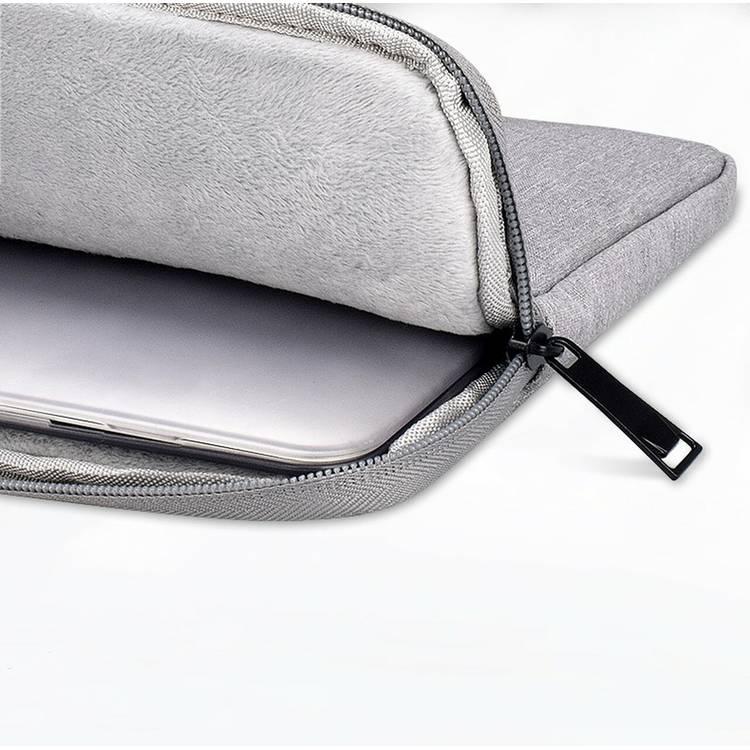 Devia Justyle Business Inner Laptop Bag 15.4" with Pocket Compatible for MacBook Pro 15.4" & 16" - Bump & Shock Absorption -  Slim Portable Waterproof Sleeve Bag - Silver Gray