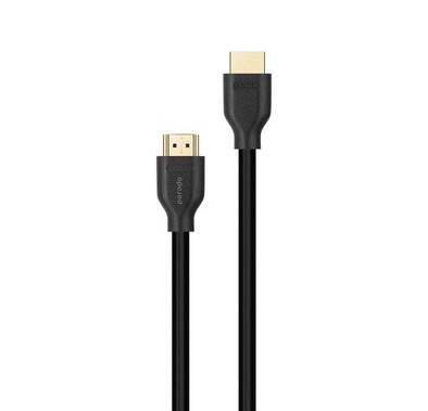 Porodo 8K HDMI to HDMI Cable V2.1 1m / 3.3ft, 8k HDMI to HDMI Cable, V2.1 and 1m/3.3ft Length, Gold plated Connectors, Dynamic HDR, 4K Backward Compatible, Anti-Corrosive - Black