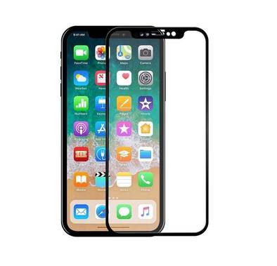 Devia Van Anti-Glare Full Screen Tempered Glass 0.26mm Compatible with iPhone X, Fingerprint & Scratch Resistant, Higher Protection for Eyes, 9H Hardness, Unbreakable Edge - Black