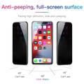 Devia Van Series Full Screen Anti-Glare Tempered Glass Compatible for iPhone 11 Pro Max (6.5") Anti-Peeping Screen Guard - 9H Ultra Thin Screen Protector w/ Alignment Frame -Black