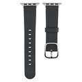 Devia Real Genuine Leather Watch Band for Smartwatch - Comfortable & Durable Stylish Design - Adjustable Replacement Wrist Band Strap Compatible for Apple Watch 38/40mm - Blue