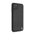 CG MOBILE, BMW Perforated Leather HardCase Compatible w/ iPhone 11 Pro Max, Premium Leather, Anti-Scratch, Camera Protection, Easy Access to All Ports - Black