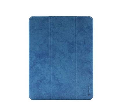 Comma Leather Case with Pencil Slot for Apple iPad Pro 11" (2020), Shock & Scratch Resistant, Shock & Drop Protection, Camera Protection, Easy Access to All Ports - Blue
