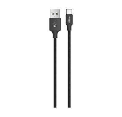 USB C Cable Devia PHEEZ-C-BK Pheez Series Type-C Cable 1M - Black